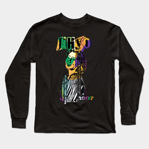 Jihyo - Wpap Vintage Long Sleeve T-Shirt by Hi.Nawi